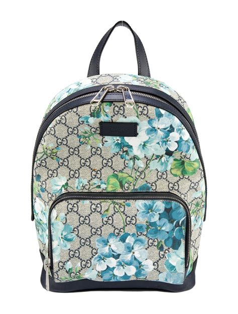 gucci backpack blue blooms|drawstring backpack Gucci.